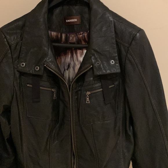 DANIER LEATHER JACKET 🖤 size small - Picture 2 of 7